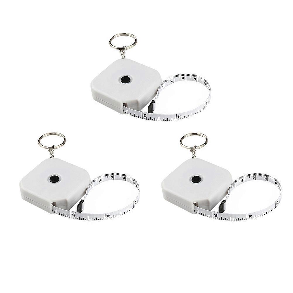 3Pcs Retractable Mini Measuring Tape for Body Measurement