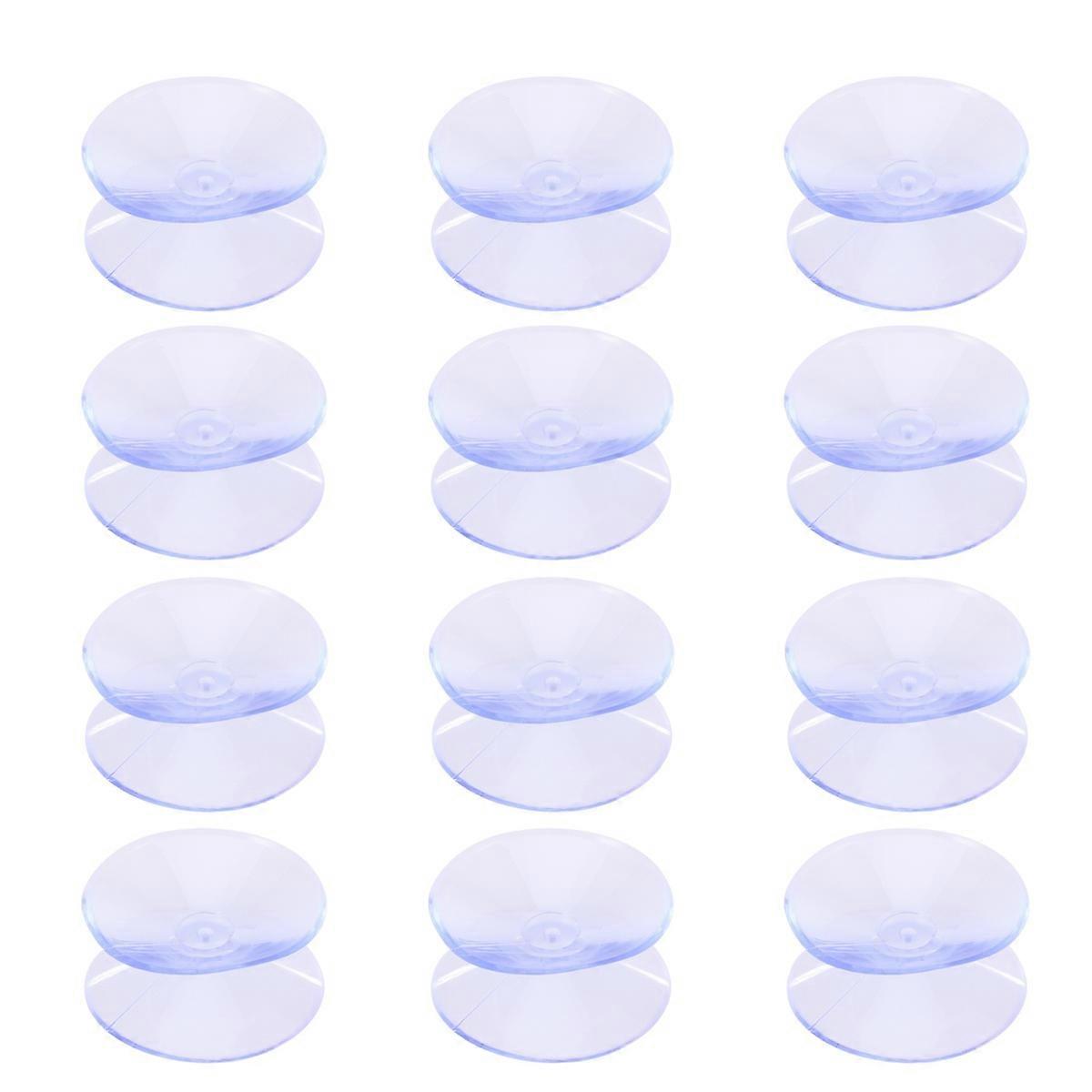Here's a product description and key information for the **12 Pcs Transparent Double Sided Suction Silicone Pads For Glass Slip Protection**, ideal