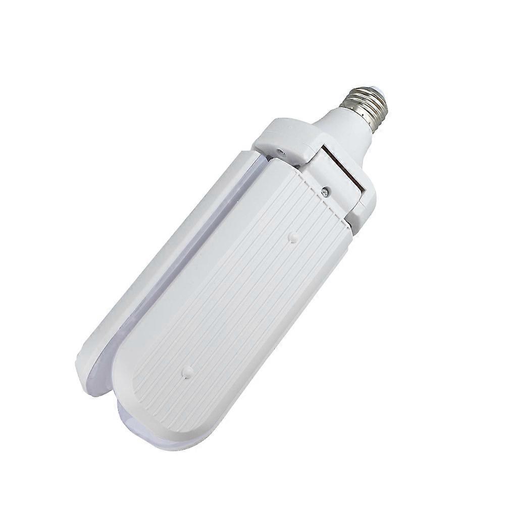 Foldable Led Bulbs 45W 3 3000K LED Bulbs Foldable Fan Lamp Warm White Light Color Four-Leaf Clover Style Light For Garage Dining Room 1Pack