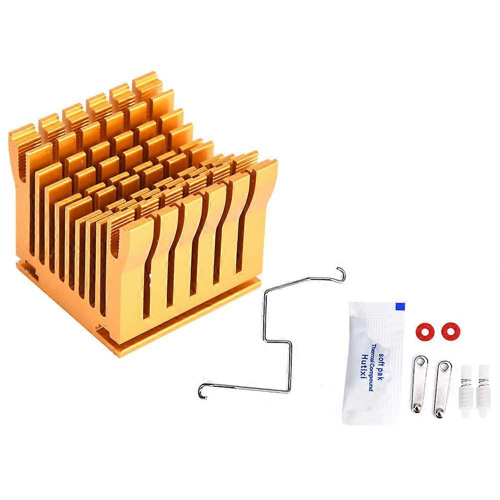 Heat Sink High Quality Gold Aluminum Electrical Supplies for Printed Circuit Power Board 43x40x36mm