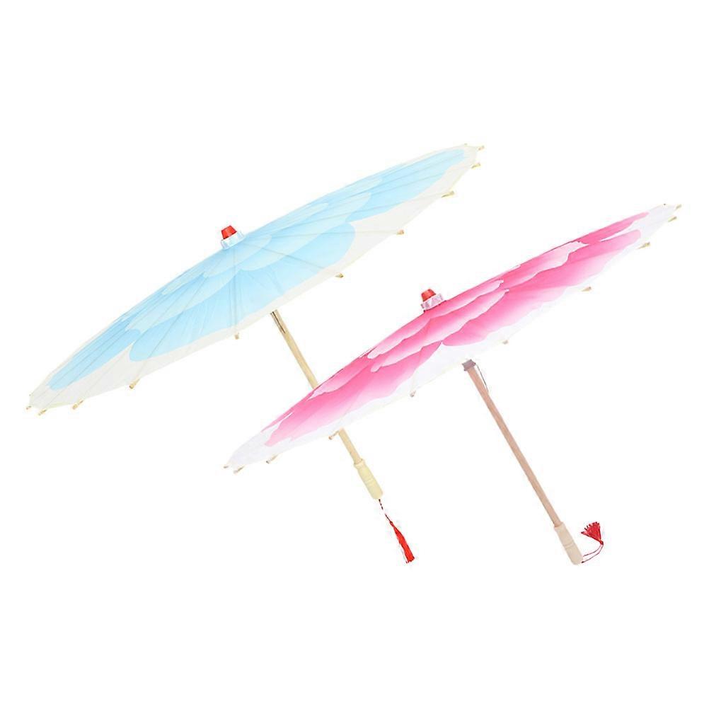 Classical Chinese Style Umbrella Traditional Photography Prop with Peony Motif Bamboo and Cloth for Dance Performances and Events