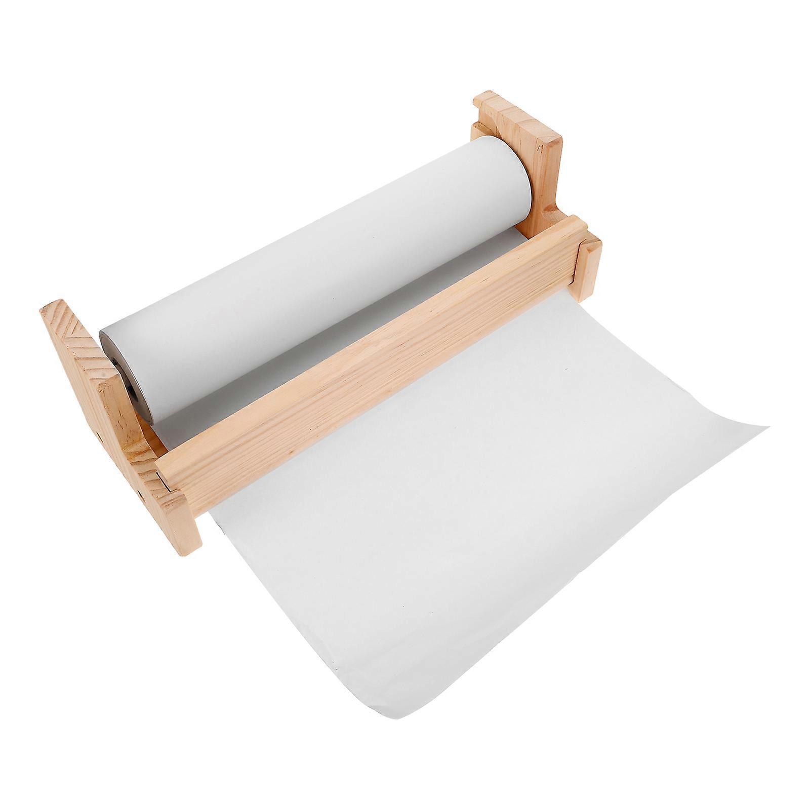 Tabletop Easel Wooden Paper Roll Easel For Scroll Painting Children's Art Supplies Assorted Color 34.50X12.50X11.50CM Doodling 1Pcs