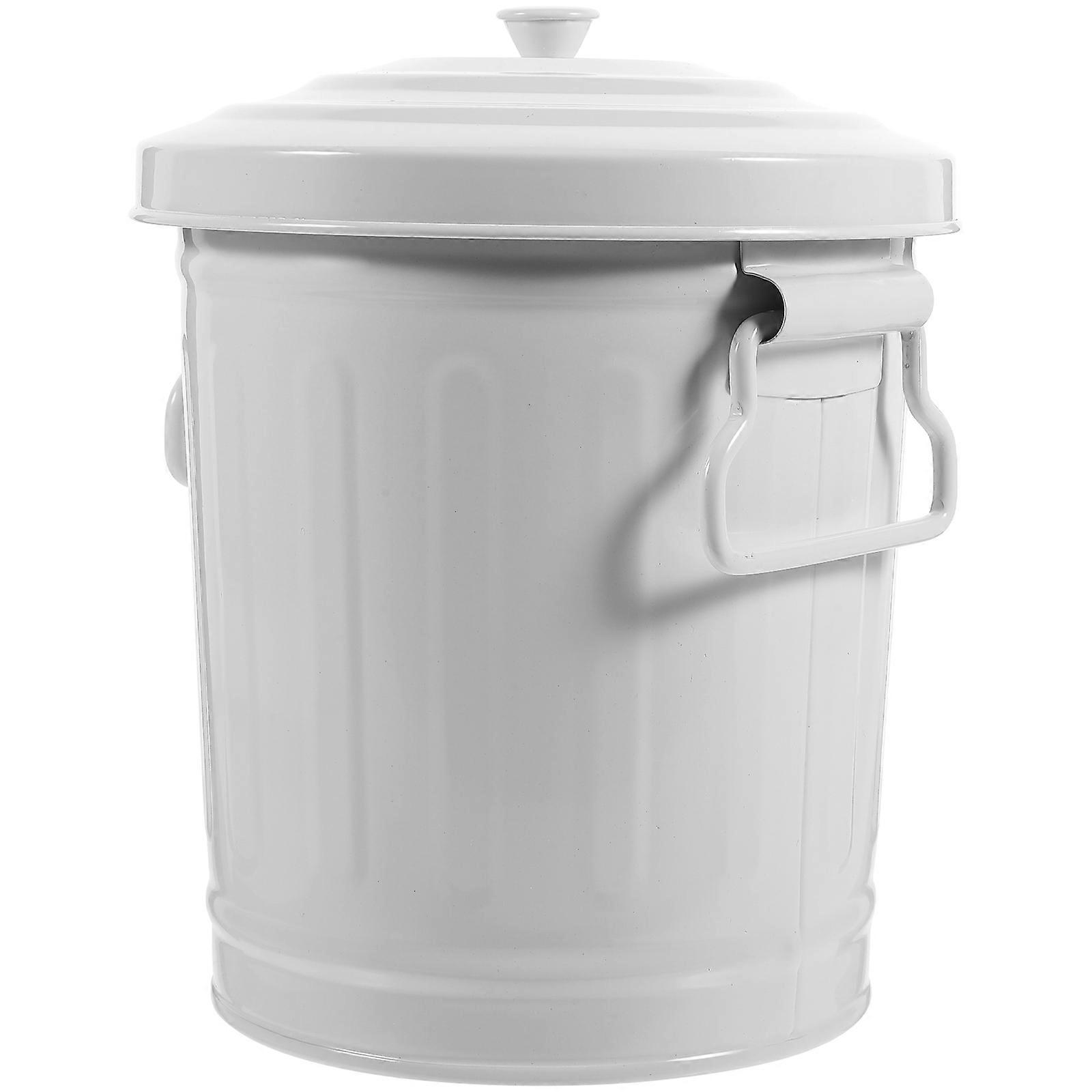 Cute Cartoon Multi Function Iron Trash Can & Storage Organizer for Office, Home & School – Holds Trash, Pens & Small Items, Desk Decoration &