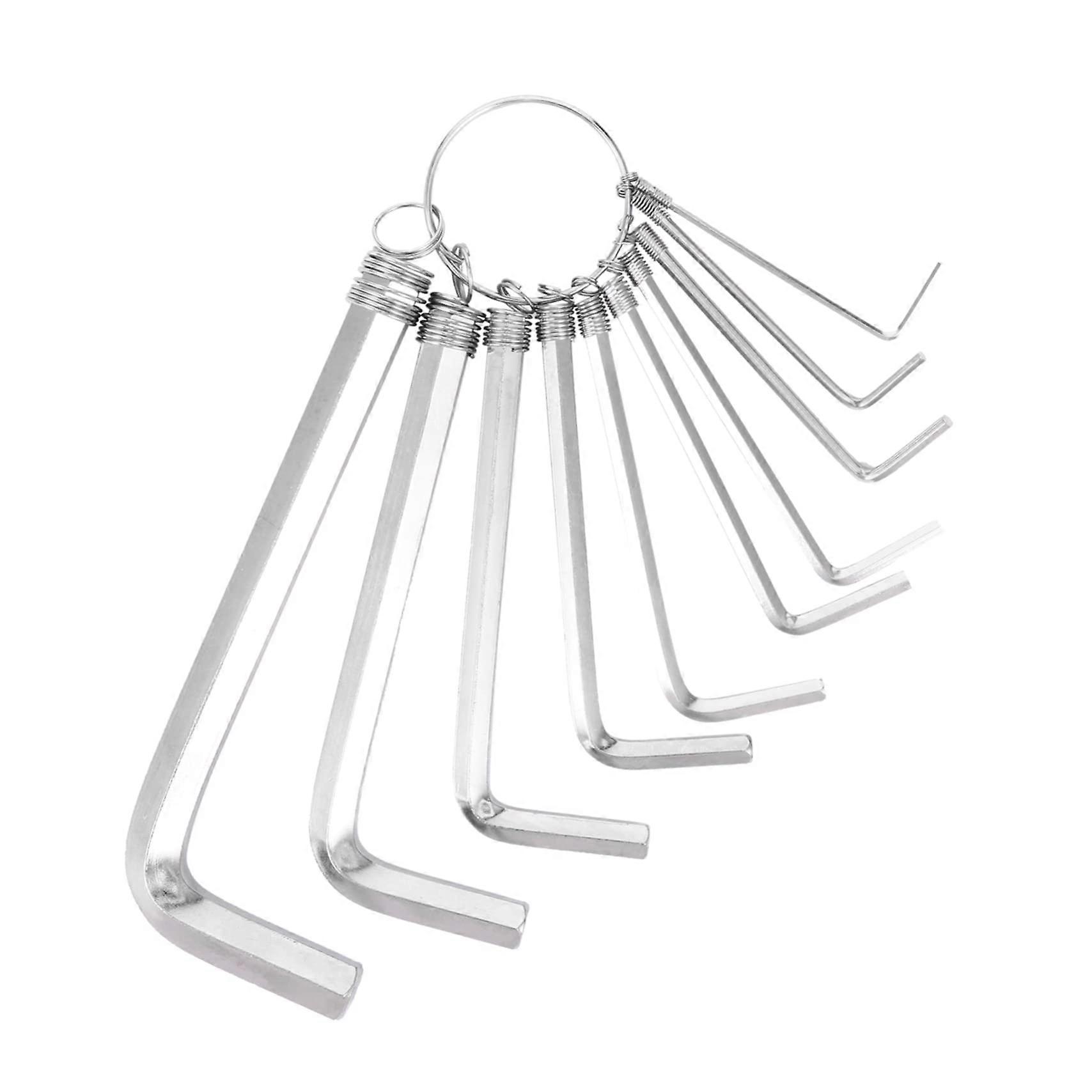 10 Piece Key Tool Set Tool Backpack Metal Working Tool Car Screws Tool Kit Mechanics Tool for Woodworking Spice Strainer Hand Tool Steel Silver
