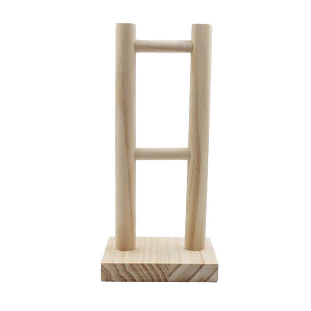 Wooden Headset Stand with Square Base Smooth Surface Headphone Holder for Desktop Storage, Space Saving Earphone Hanger for Home Office Use