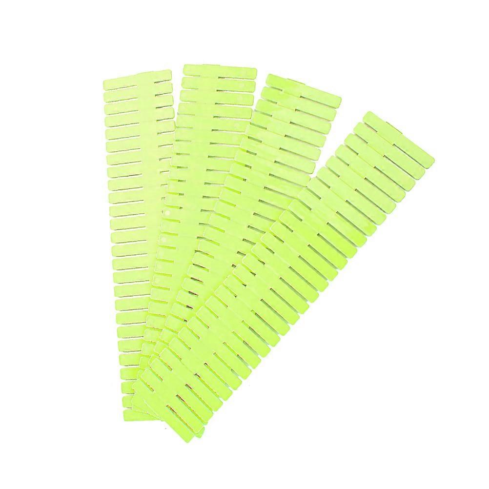 Green Adjustable Drawer Dividers for Organizing Clothes or Kitchen Items in Any Drawer Made of PP 32 Pcs