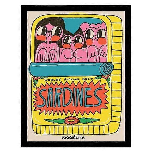 Burger Babie Sardines Framed Poster