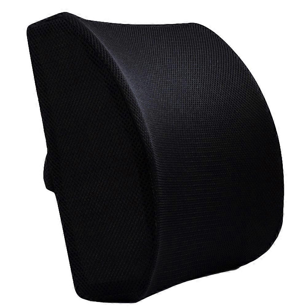 Black Car Waist Pillow for Back Support Made of Cotton Ideal for Driving with Ergonomic Design 14.5x12.5 inches