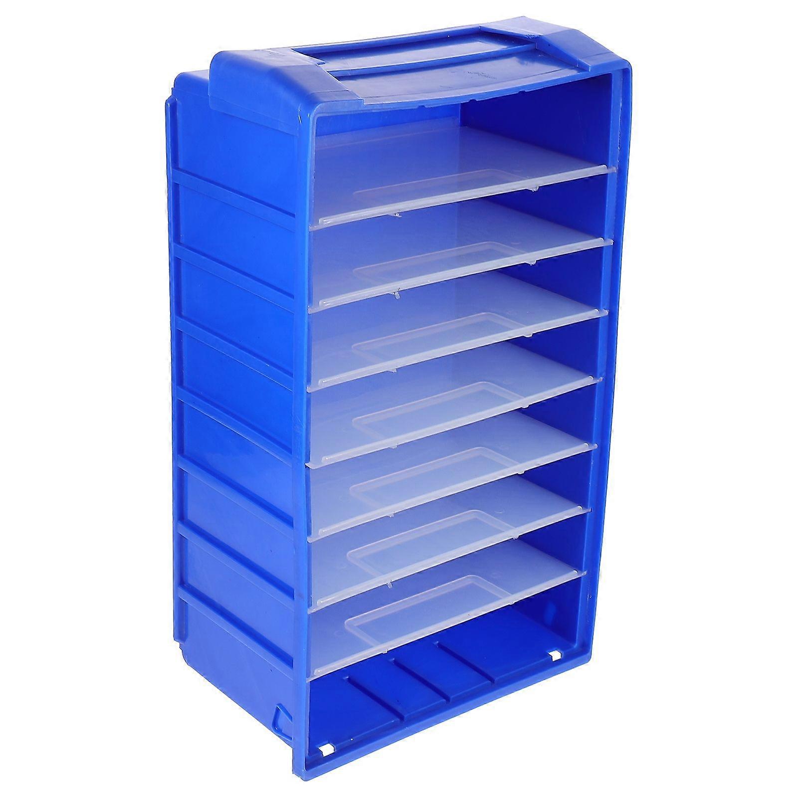 Storage Box Partitions For Household Organization And Tool Storage 15.13X8.84X5.50In In Blue With Partition Design 1 Set