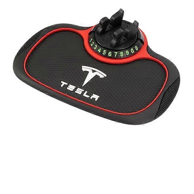 Anti-Slip Dash Mat With Rotating Car Phone Holder For Tesla Model S X Y 3