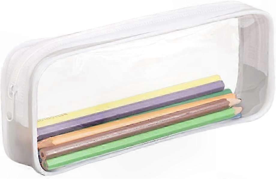 Large Capacity Clear Pen Pouch for School and Office Use