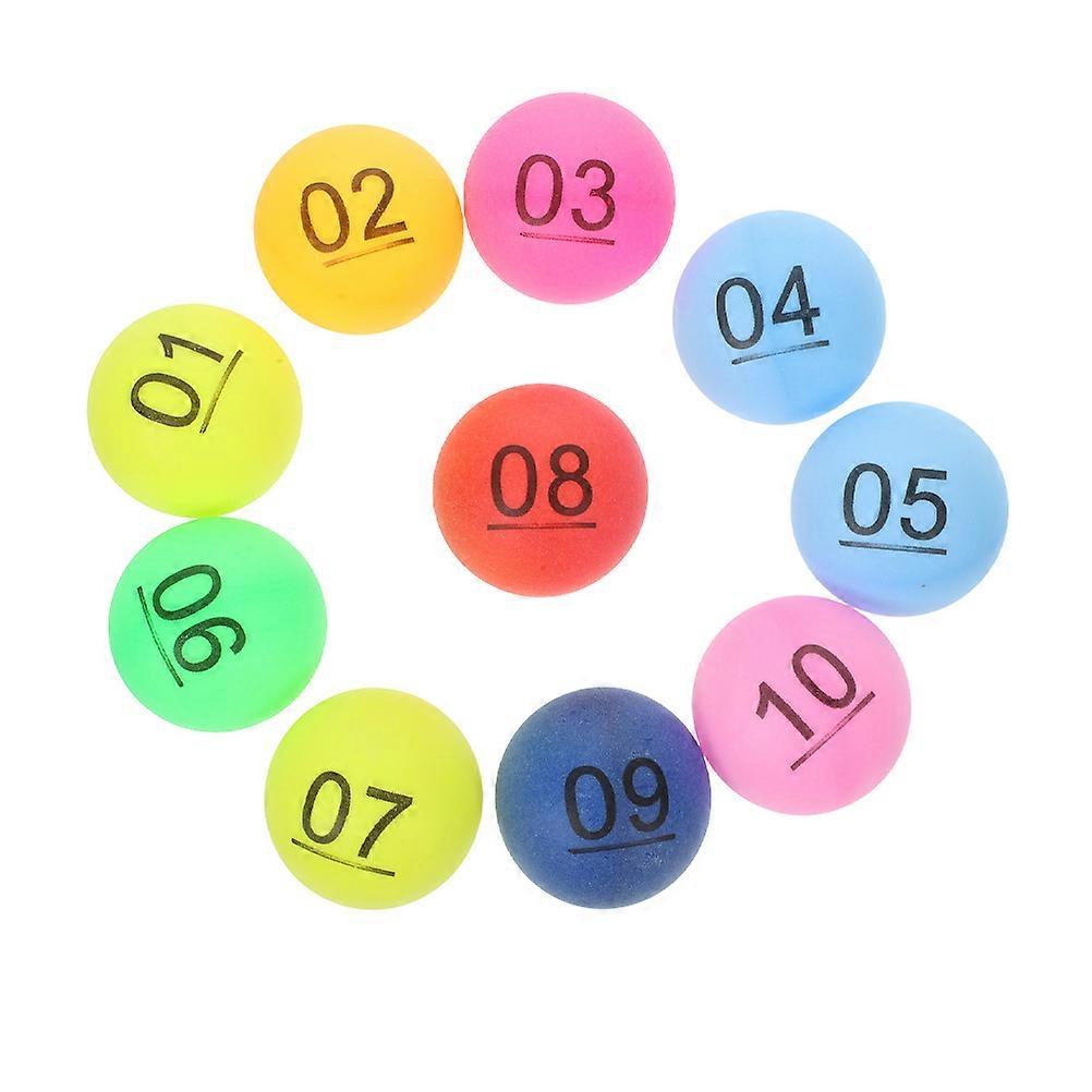 Colorful Number Balls for Party Game Use 30Pcs Plastic Numbered Balls