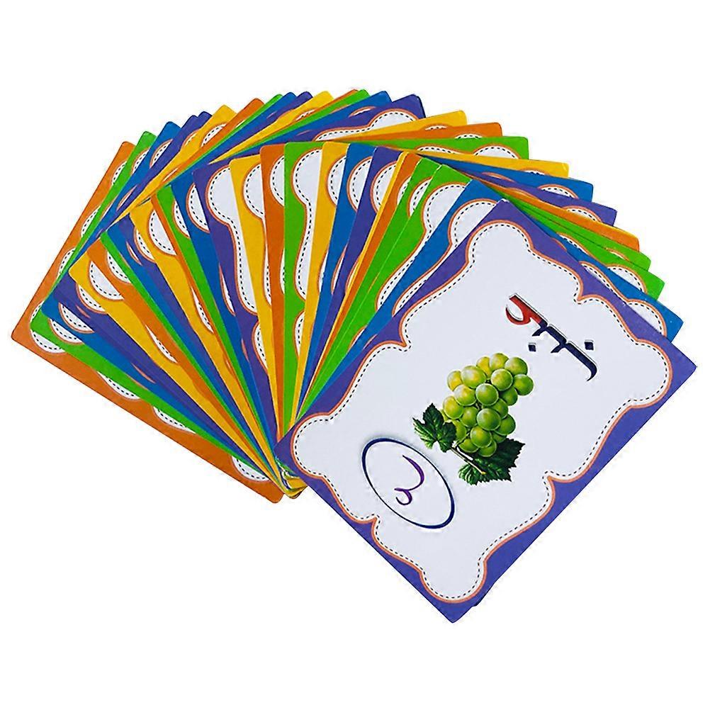 Arabic Words Flash Cards for Educational Sensory Learning – Early Memory, Sight, and Speech Development Tools
