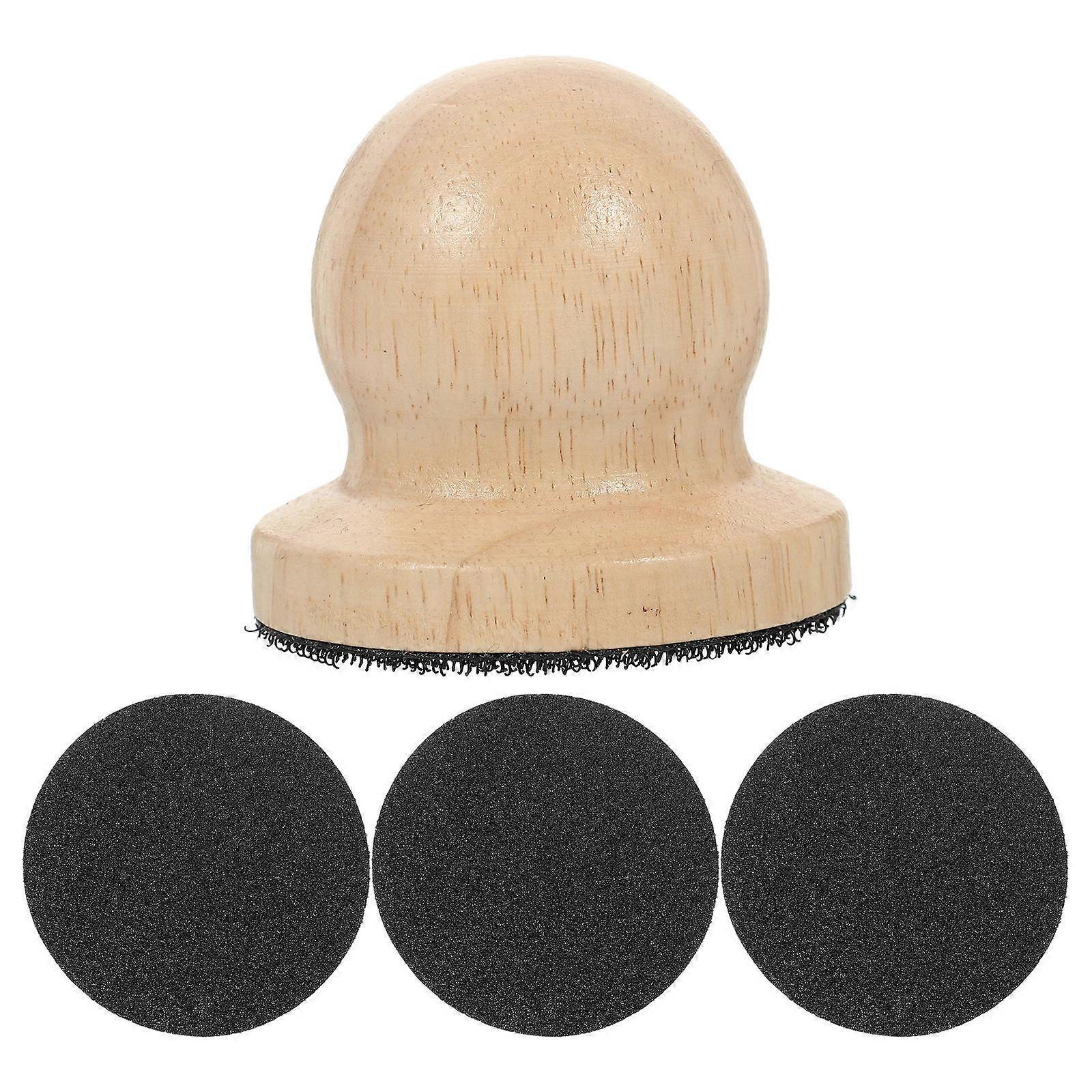 Dog Nail Care Tool 1 Set Round Shape Nail Polishing Perfect For Pet Owners 6x5.8x5.8cm
