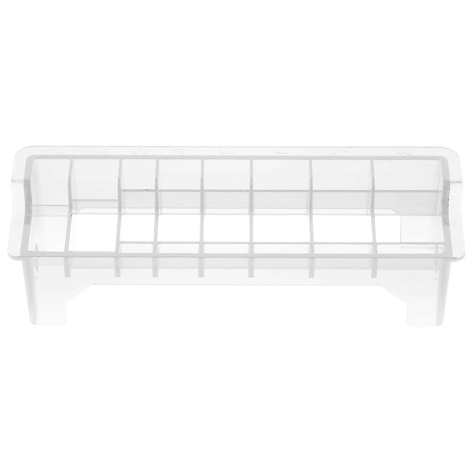 Transparent Storage Box for Clipper Combs with 8 Secure Slots Made of Durable AS Material