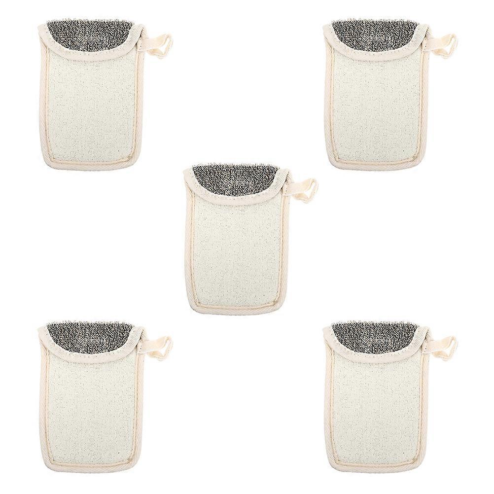 Foaming Nets Soap Bags 5Pcs Quick Drying Cleansing Nets Suitable For Bathing And Traveling With Hanging Rope Design