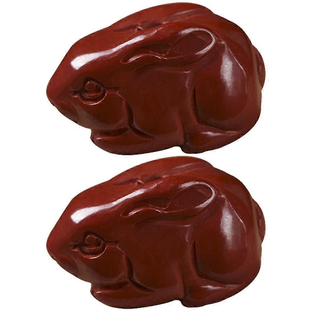 Rabbit Shaped Spacer Beads 2pcs Durable Loose Beads for DIY Jewelry Making, Necklace and Bracelet Crafts with Unique Rabbit Design for Creative