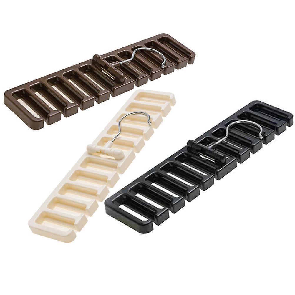 Belt Rack Hanger for Storage Simple Design Scarf Organizer with Strong Bearing Capacity 3Pcs