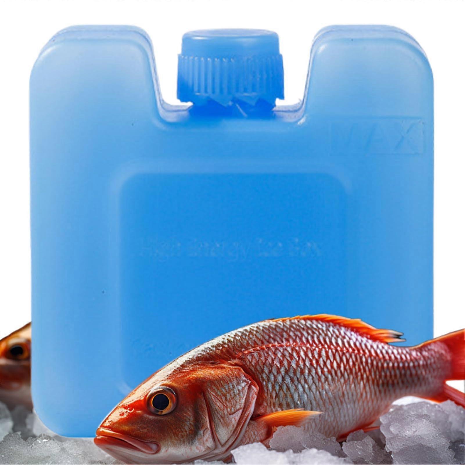 Freezer blocks – lunchbox, cooling pack, reusable ice block for travel, picnic, school, beach. Small square bottle.