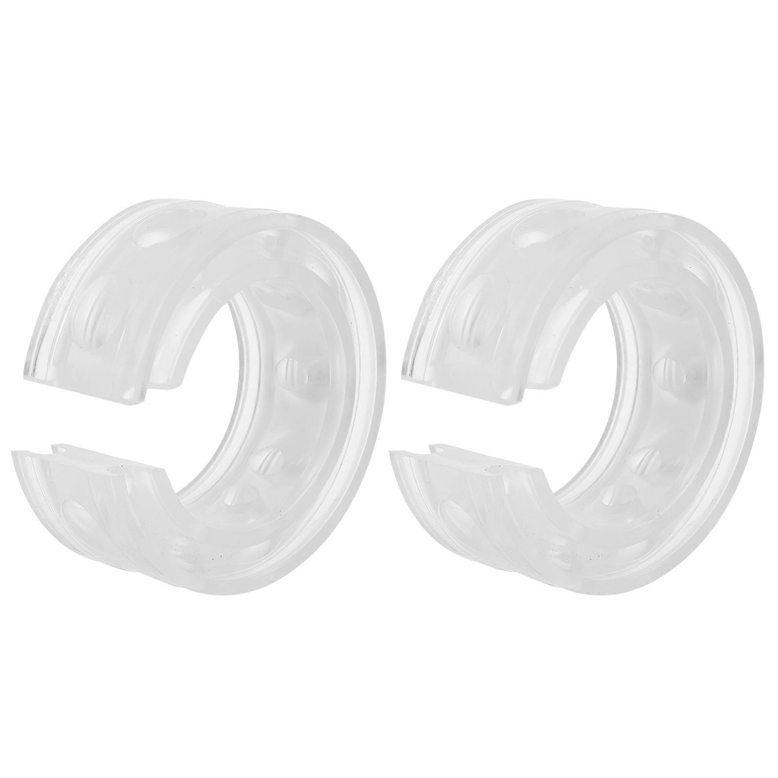 Car Rubber Buffer 2Pcs Shock Absorbers For Automobiles Driving Stability Improvement Circular