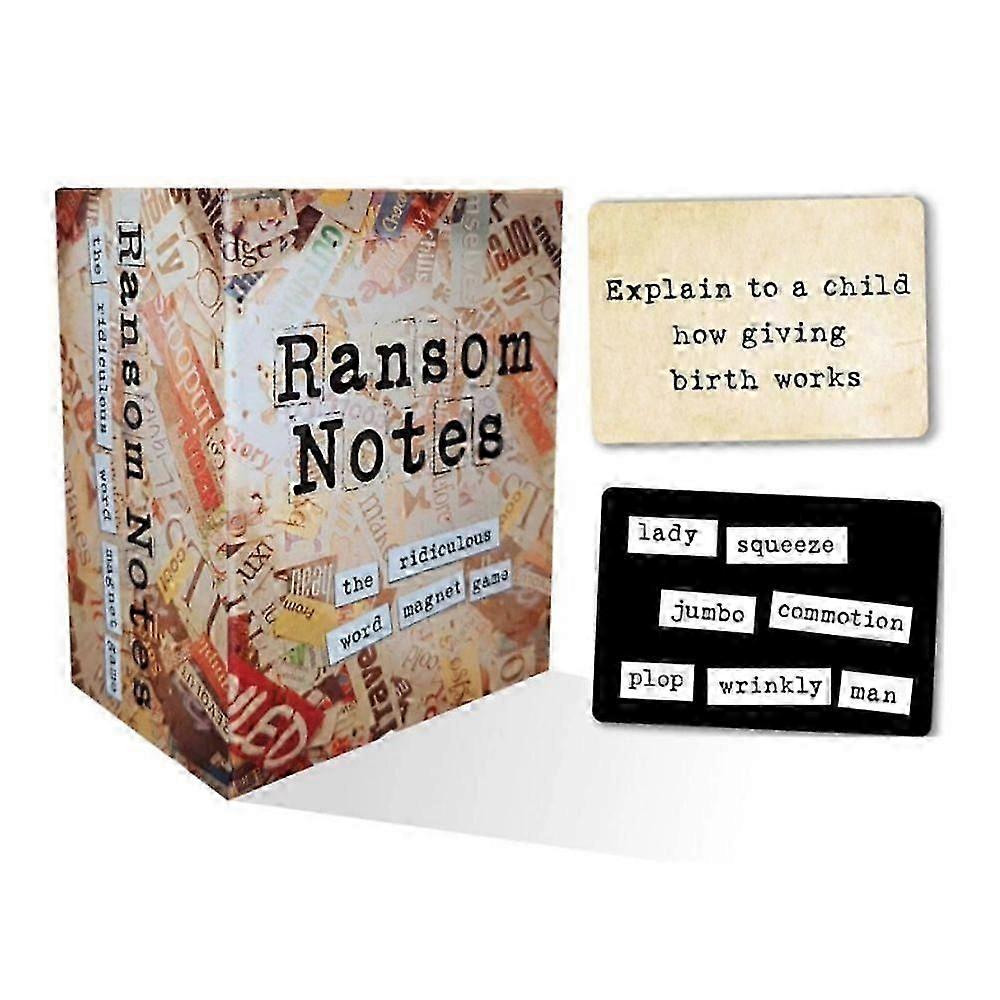 Ransom Notes - The Ridiculous Word Magnet Party Game, 3+ Players
