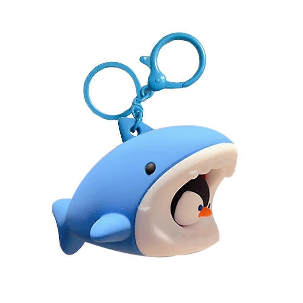 Creative new product stress relief shark came squeeze fun toy keychain unisex