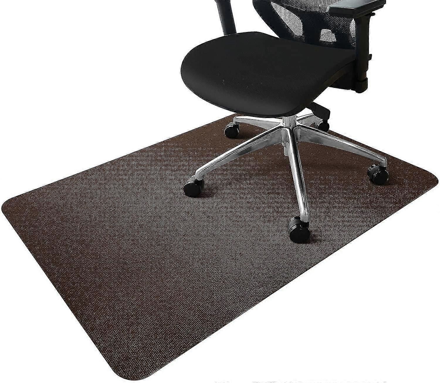 Non-slip chair mat for hard floors with sturdy polyethylene construction