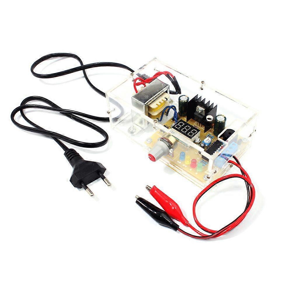 Regulated Power Supply Kit 1.25V to 12V Continuously Adjustable Output Voltage for Testing Circuit