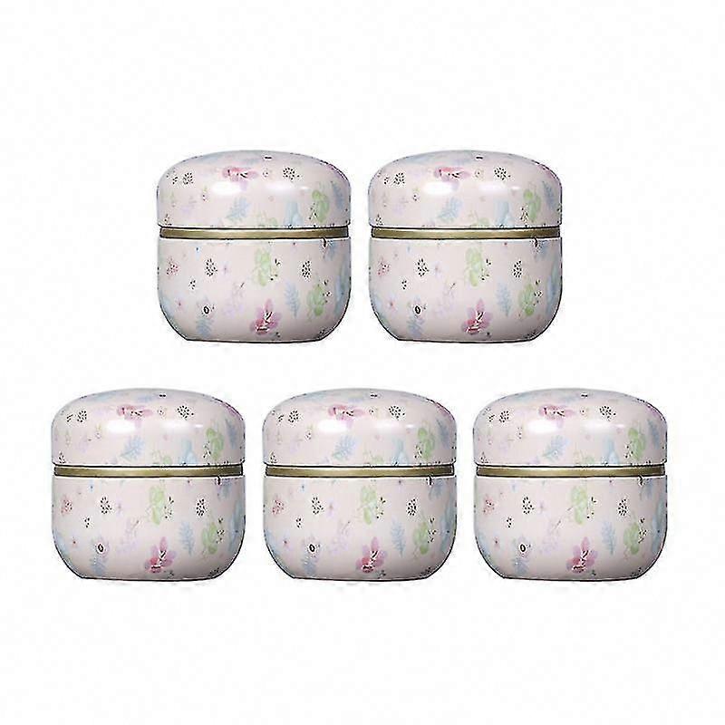 5pcs Iron Tea Storage Jars for Loose Leaf Tea