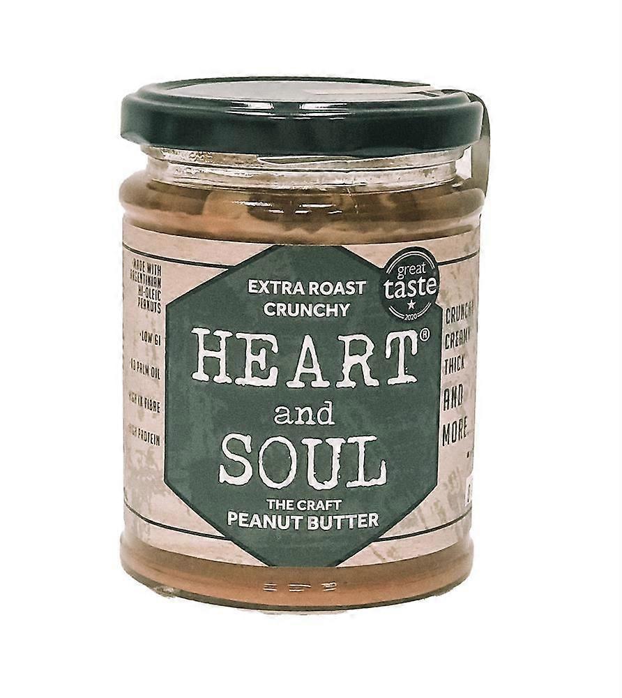 Heart and Soul Extra Roast Crunchy Peanut Butter Jar 280g - 3 Pack