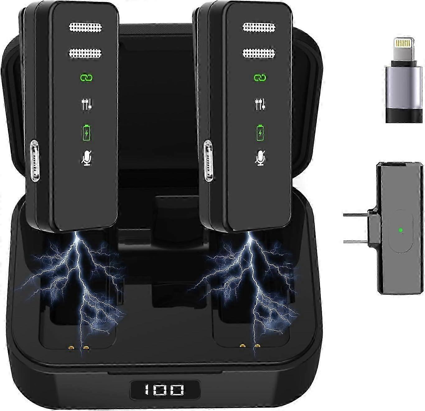 2025 Advanced Bluetooth Lapel Microphone with Noise Cancelling for British Users