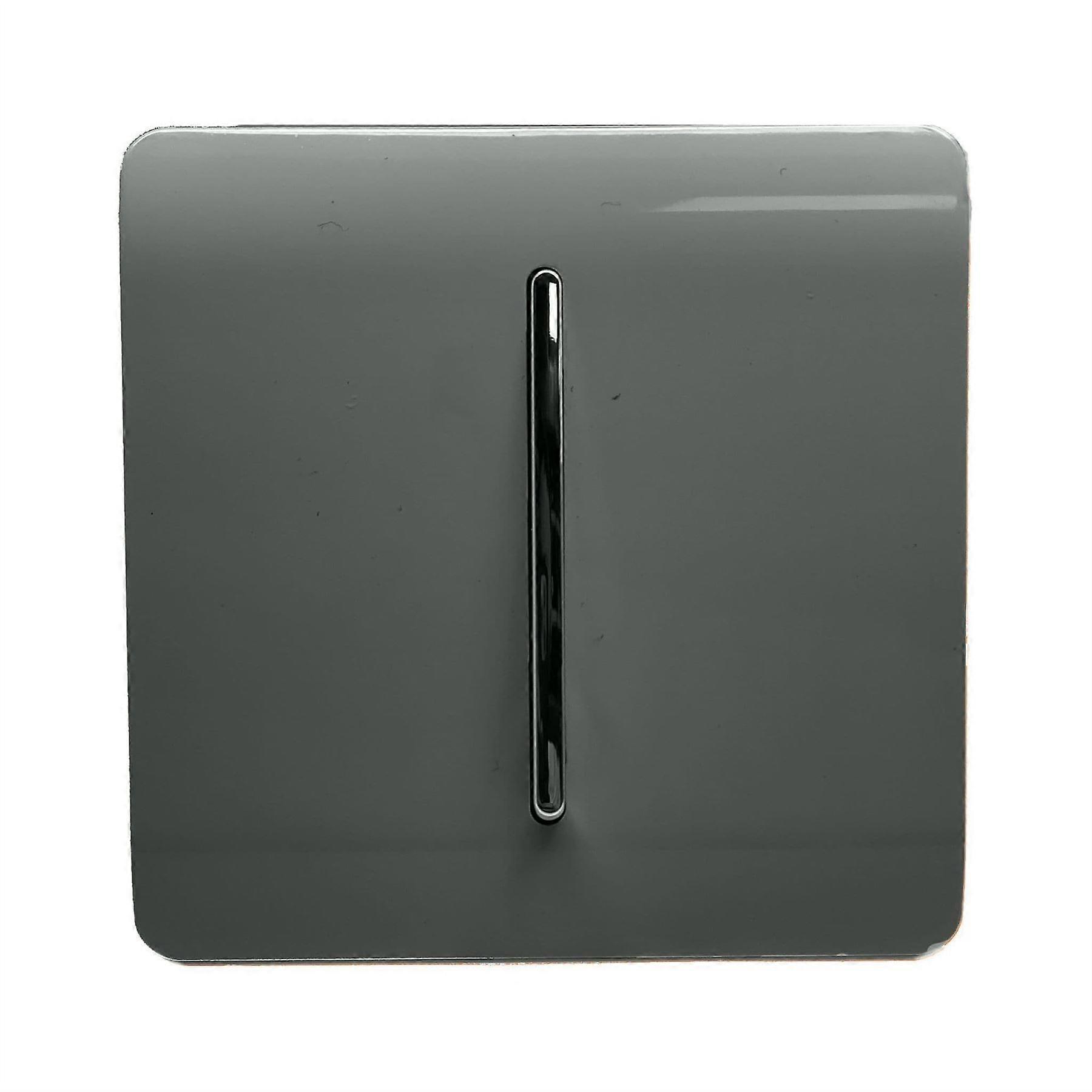 Trendi Artistic Modern Glossy Home Automation Switch Charcoal