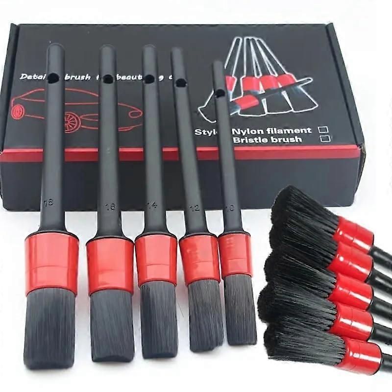 Car Detailing Brush Set - Soft Bristles for Dashboard, Air Outlet, and Wheel Cleaning, Ergonomic Handle, Durable Material