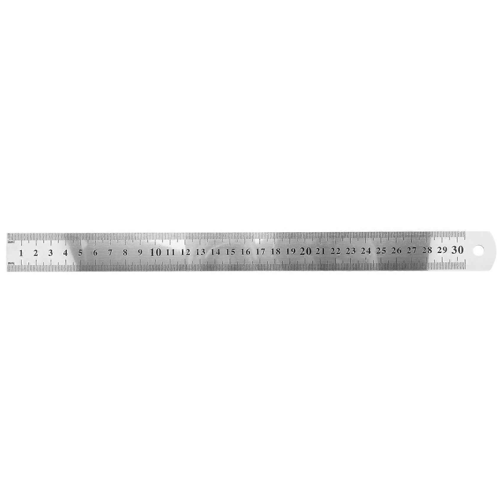 Stainless Steel Ruler Measure Metric Function 30cm 12Inch
