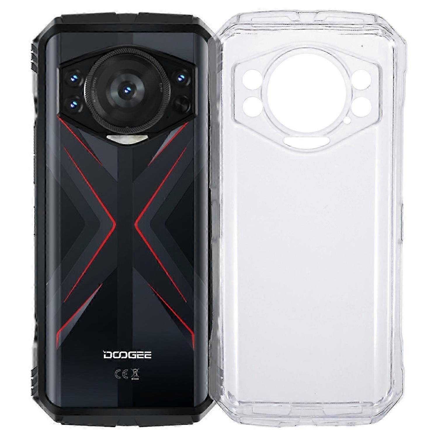 Shockproof phone case for Doogee S118 / S with soft TPU and drop protection - Black