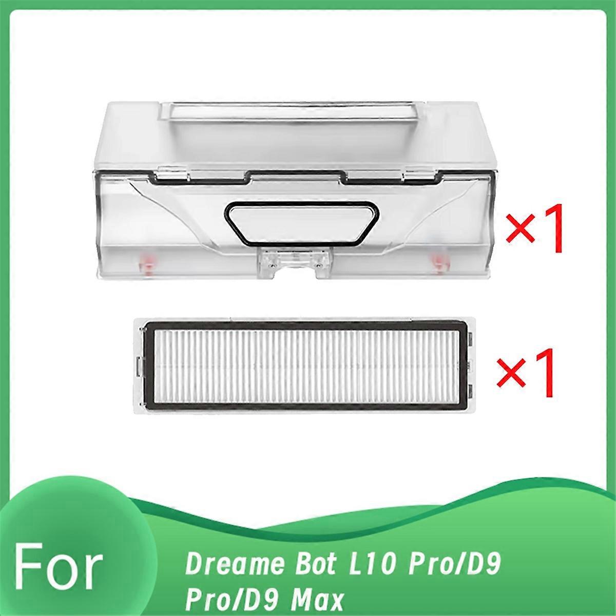 Dust Box with 1 Hepa Filter Parts for Bot L10 Pro/D9 Pro/D9 Max Vacuum Cleaner Robot Dustbin Box with Filter