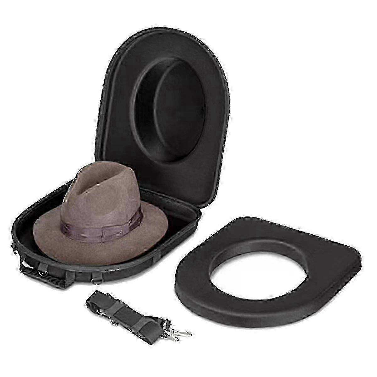 Hat storage case for travel with compact and lightweight design