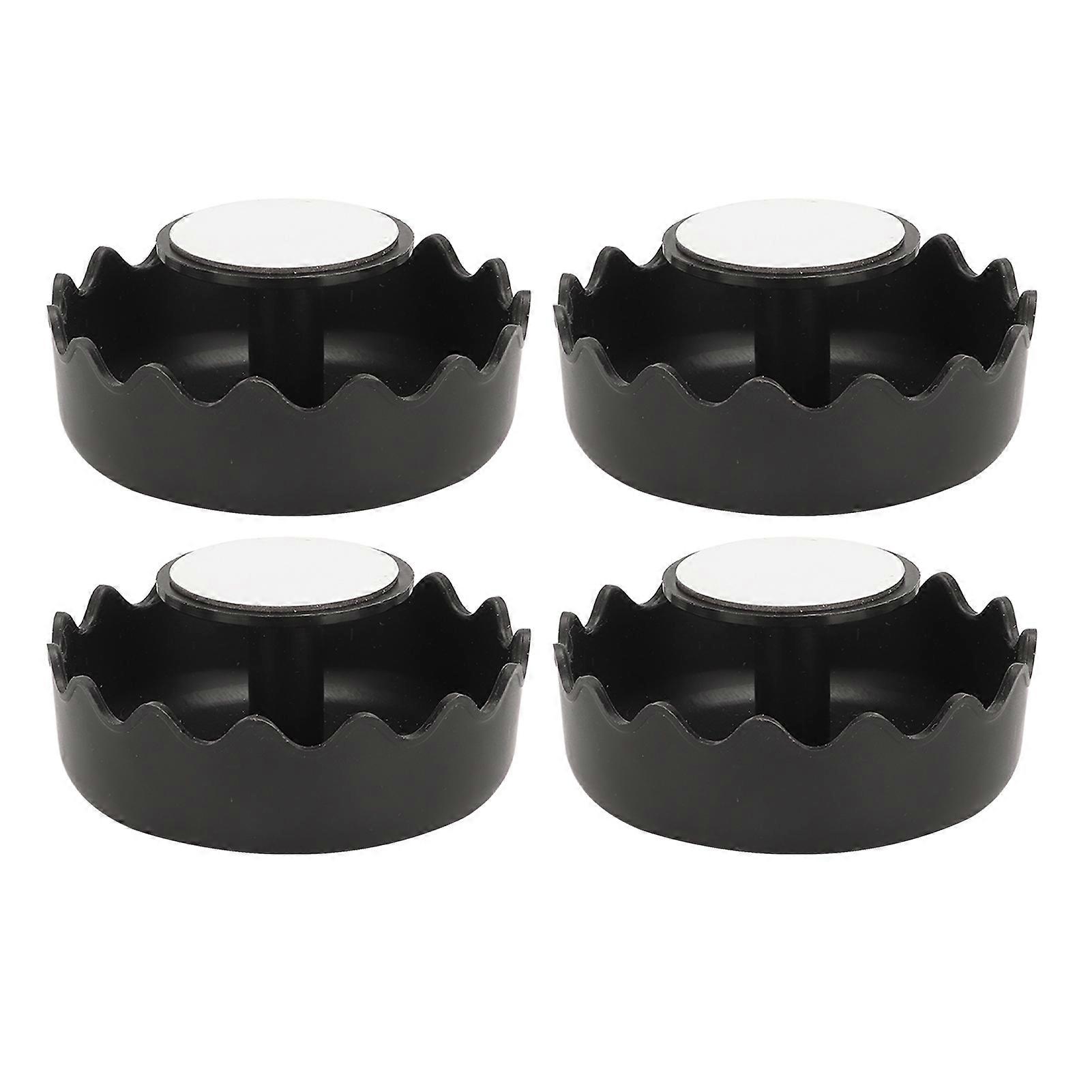 4 Pcs Lightweight Black PP Cord Organizer for Office & Kitchen