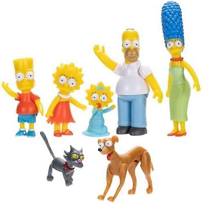 Articulated Figurines Box Set - DISNEY - Simpson Family - 7 Characters - Secure - Durable