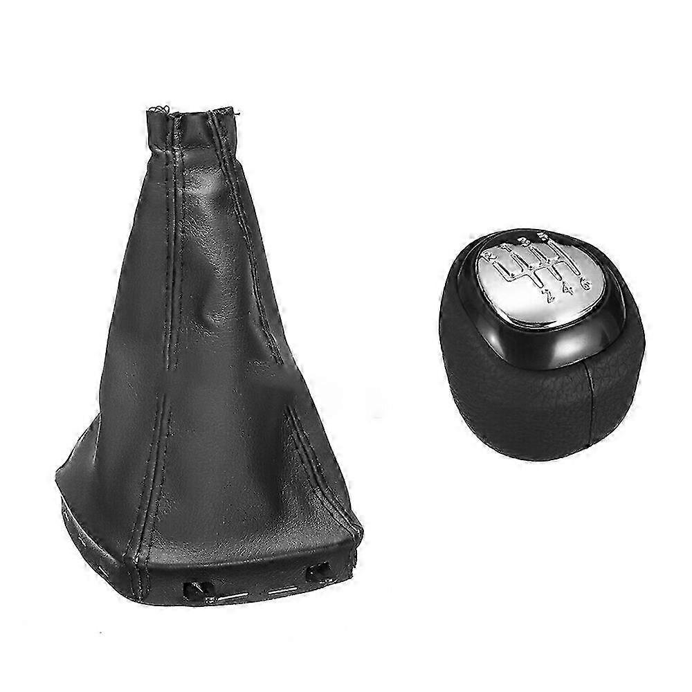 Processed Title for 6 Speed Gear Shift Knob: Leather Boot Cover Case Lever Shifter for 93 9-3 2003-2012