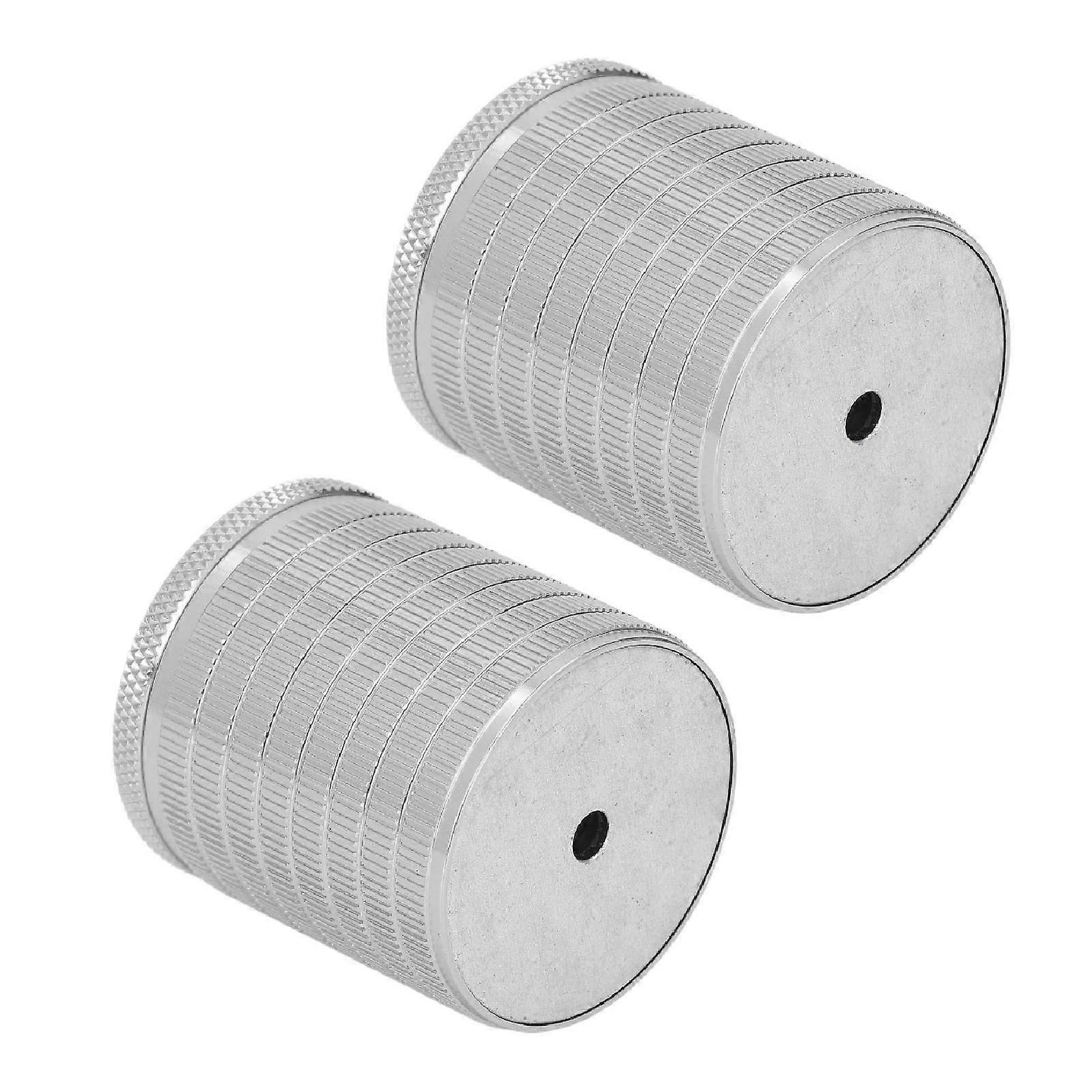 2Pcs Adjustable Table Leg Risers 43-75mm Space Gray Aluminum