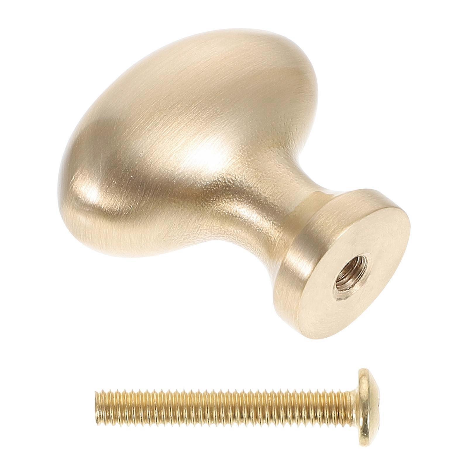 Pure Copper Cabinet Knobs Round Brass Knob for Home Golden