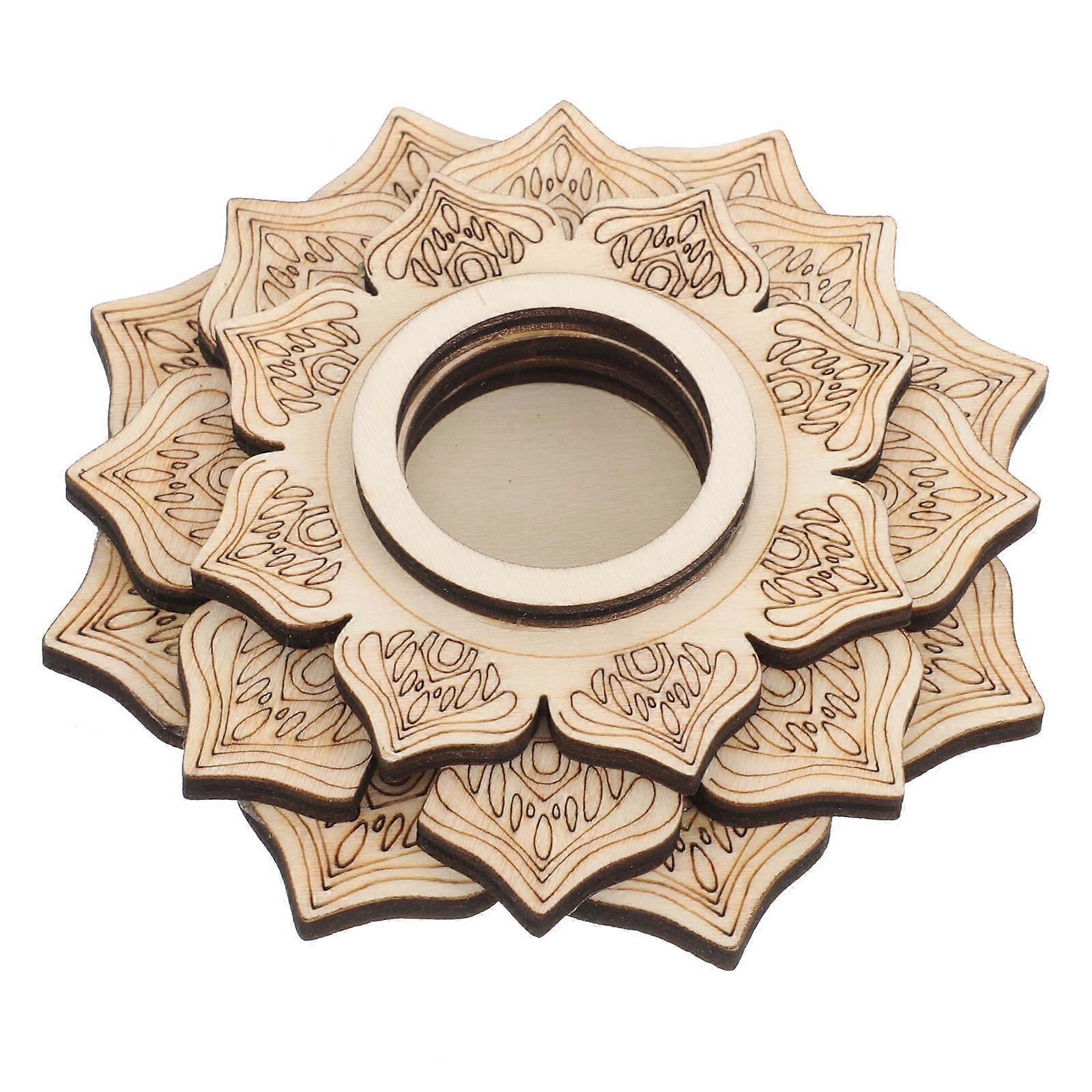 Decorative Wooden Crystal Ball Holder for Displaying Use 5Pcs Table Base