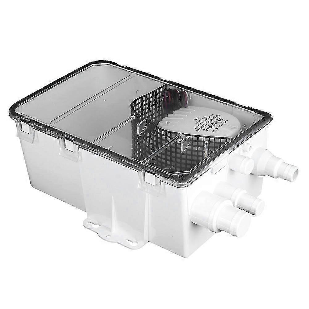 淋浴污水泵系统船用房车舱底 12V 750GPH 船用多端口排水箱