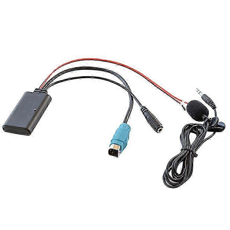 suitable for Car Radio KCE-237B AUX Input Replacement 3.5MM o MP3 Bluetooth 5.0 Microphone Adapter for Alpine-jc