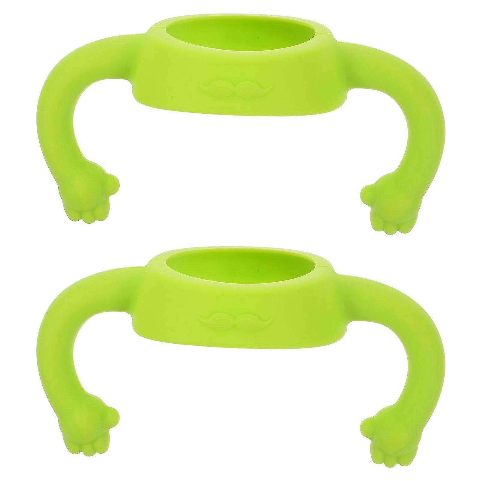 2 pcs Feeding Bottles Handle Silicone Baby Bottle Handle Milk Bottle Soft Handles