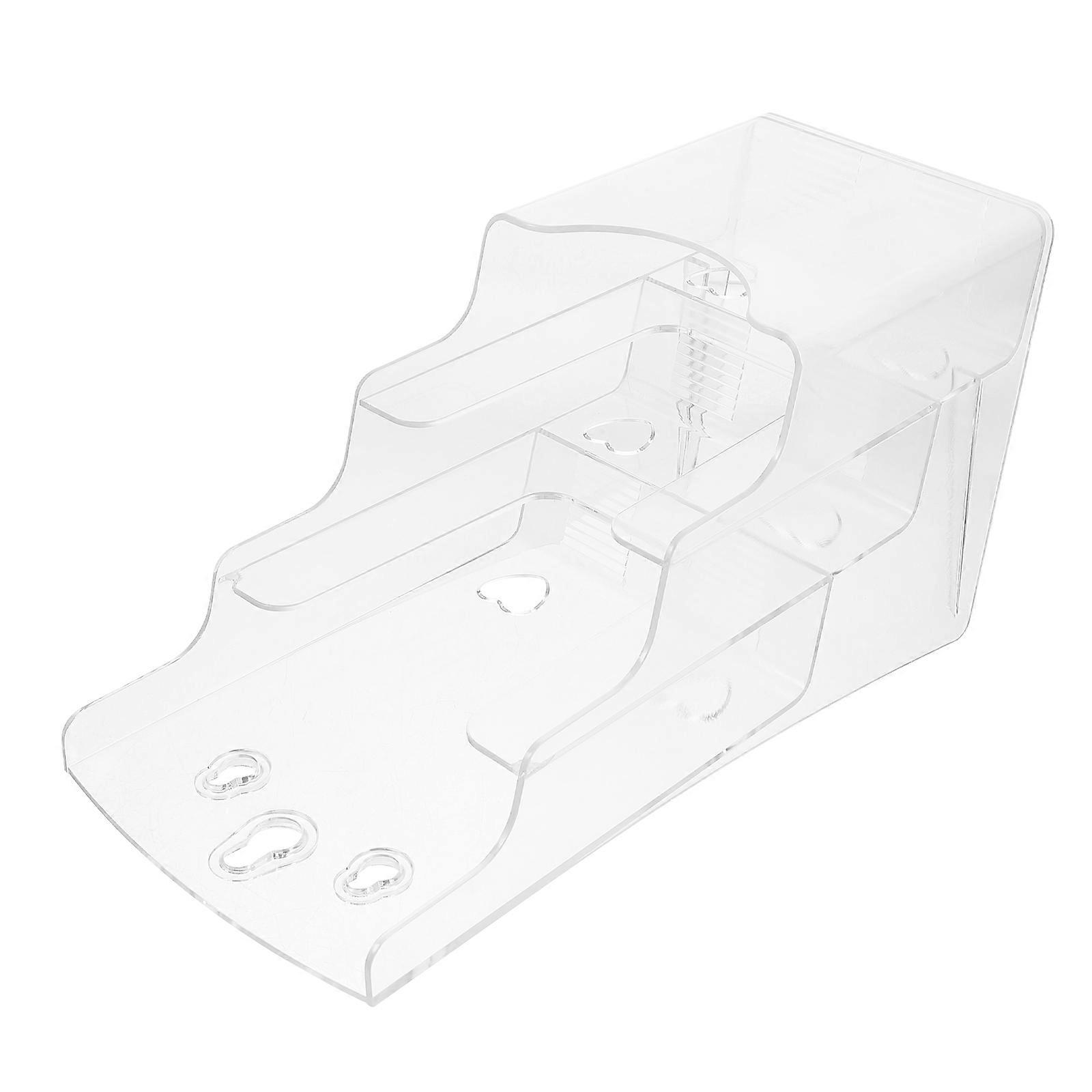 Pamphlet Holder Acrylic Wall Mount File Rack for 2Pcs Display