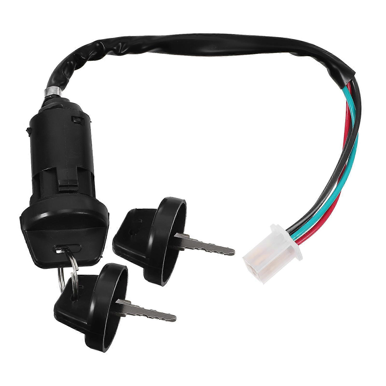 Ignition Switch with Key Atv Ignition Keyed Switch for Motorcycle 4Pcs