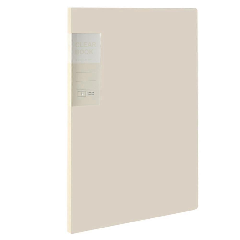 A3 Side-Entry Art Portfolio for Students - Painting Folder, Poster, Sketch Paper, Insert Pockets 60Pages Beige