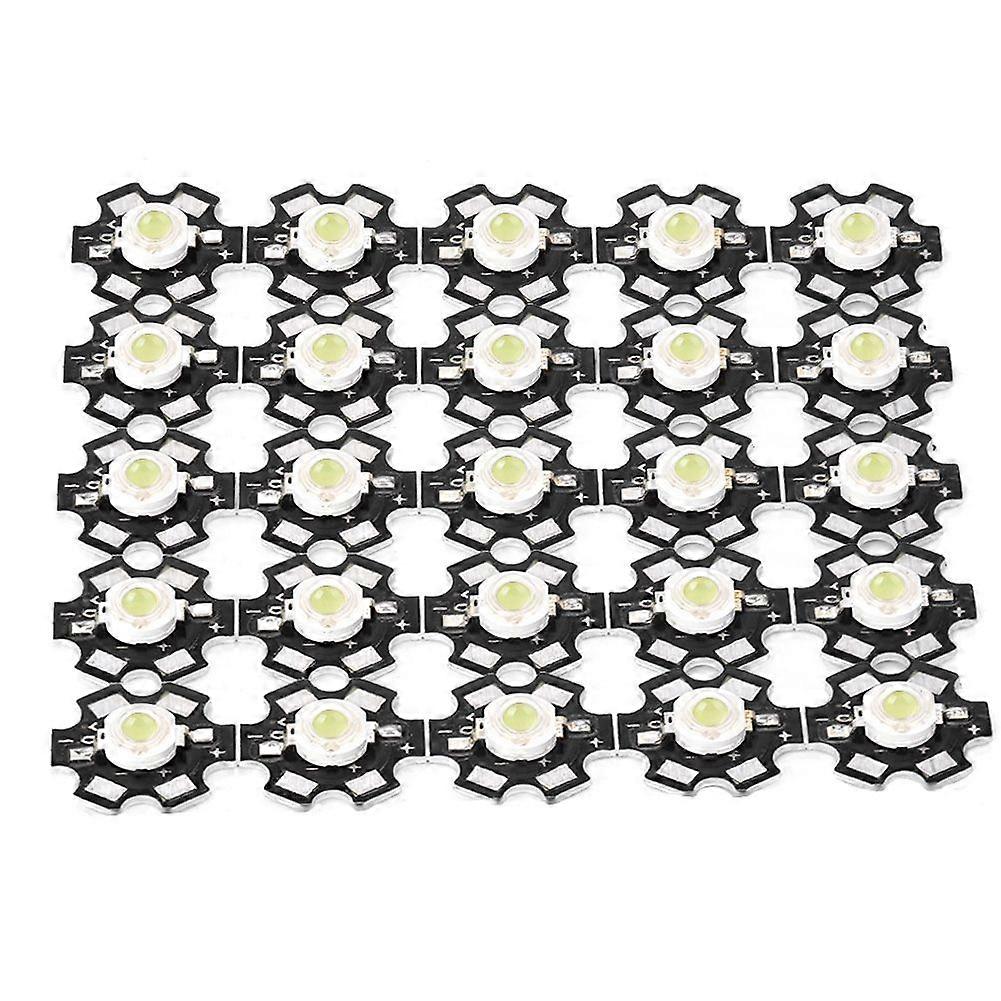 25PCS High Bright Integrated Chip Light Source LED Bead Spotlight Bulb White 10000-15000K